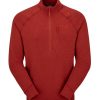 Clothing Rab Fleece & Mid Layer | Rab Mens Nexus Pull-On - Tuscan Red