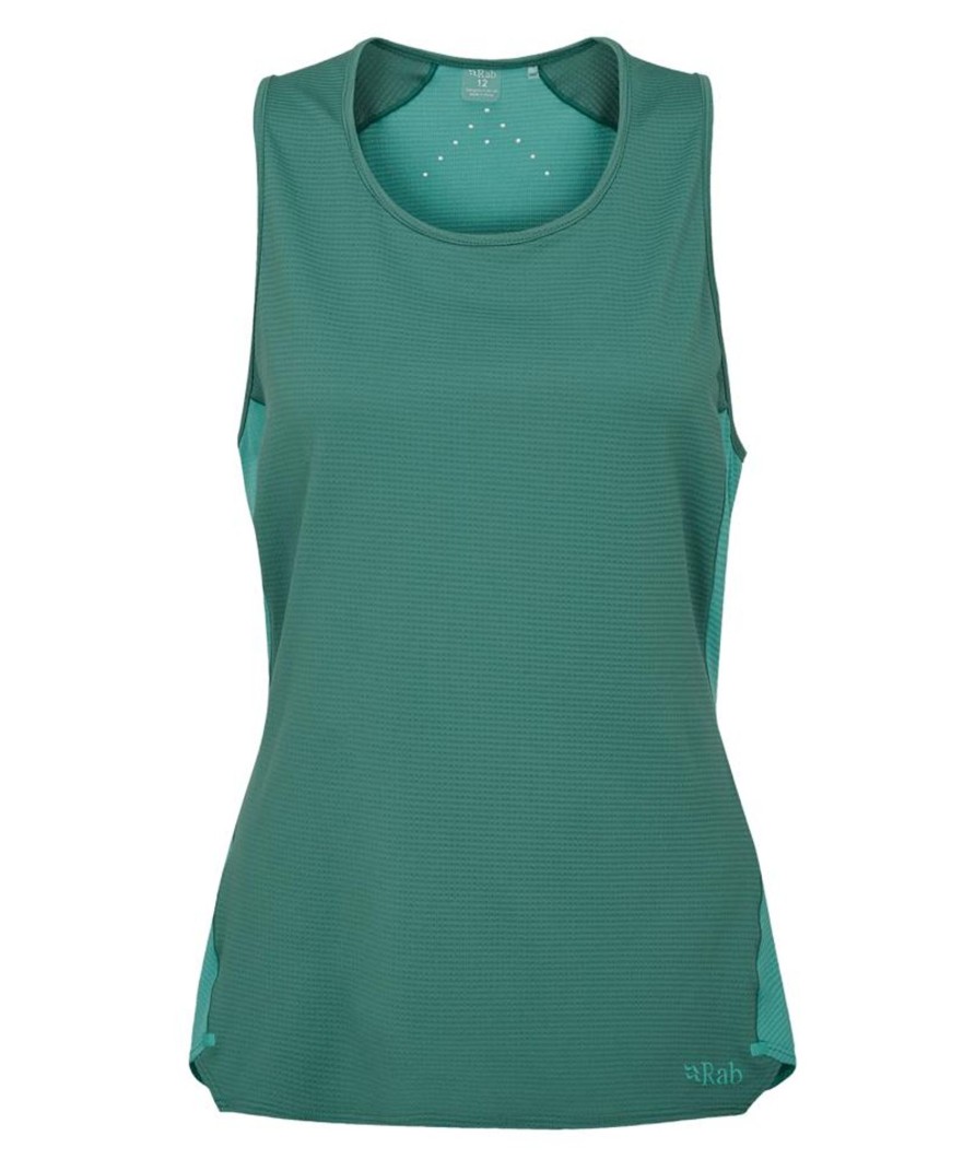 Clothing Rab T Shirts & Base Layers | Rab Womens Sonic Ultra Vest - Eucalyptus-Glacier Blue