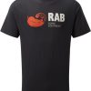 Clothing Rab T Shirts & Base Layers | Rab Mens Stance Vintage Ss Tee - Beluga Grey