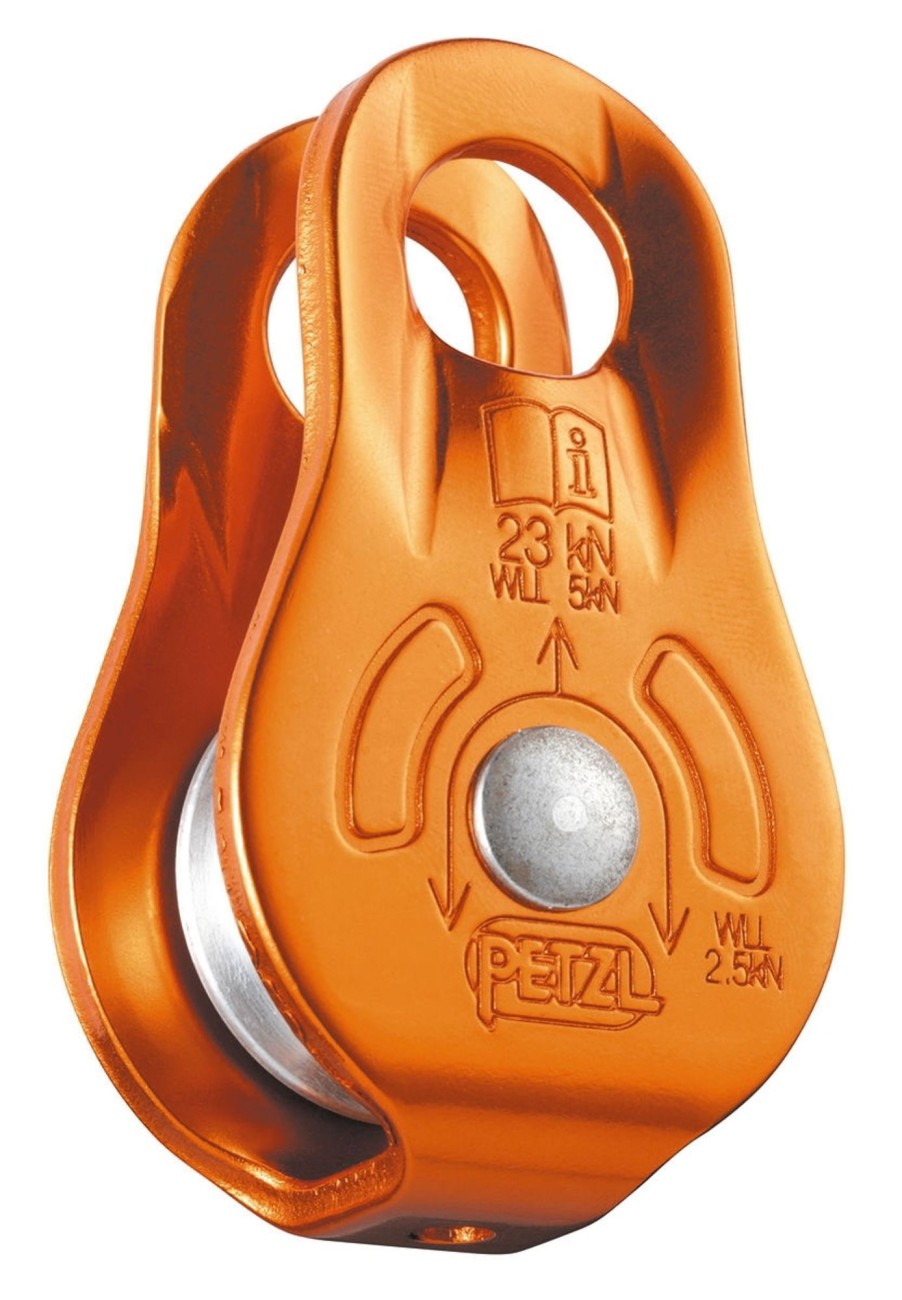 Equipment Petzl Belay & Protection | Petzl Fixe Pulley Orange