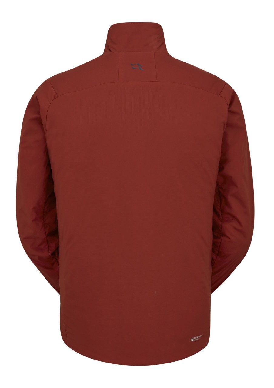 Clothing Rab Insulated Jackets | Rab Mens Xenair Light Jacket - Tuscan Red