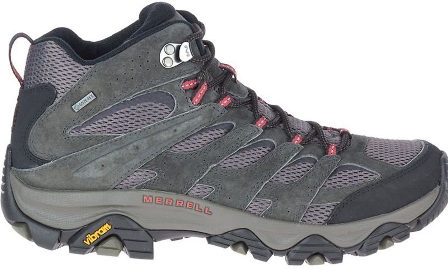 Footwear Merrell Mid Height Boots | Merrell Mens Moab 3 Mid Boots - Gtx Beluga Grey