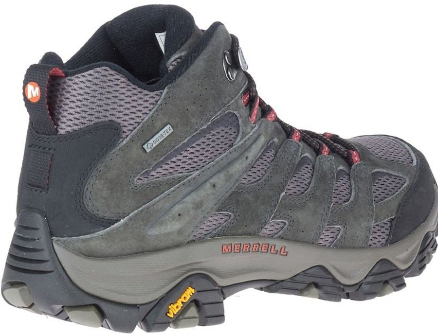 Footwear Merrell Mid Height Boots | Merrell Mens Moab 3 Mid Boots - Gtx Beluga Grey