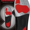 Footwear Sorbothane Footbeds & Insoles | Sorbothane Sorbo Pro Control Protect Insoles Red