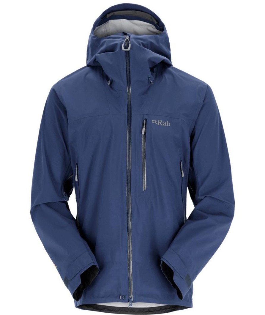 Clothing Rab Waterproof Jackets | Rab Mens Firewall Jacket - Deep Ink Blue