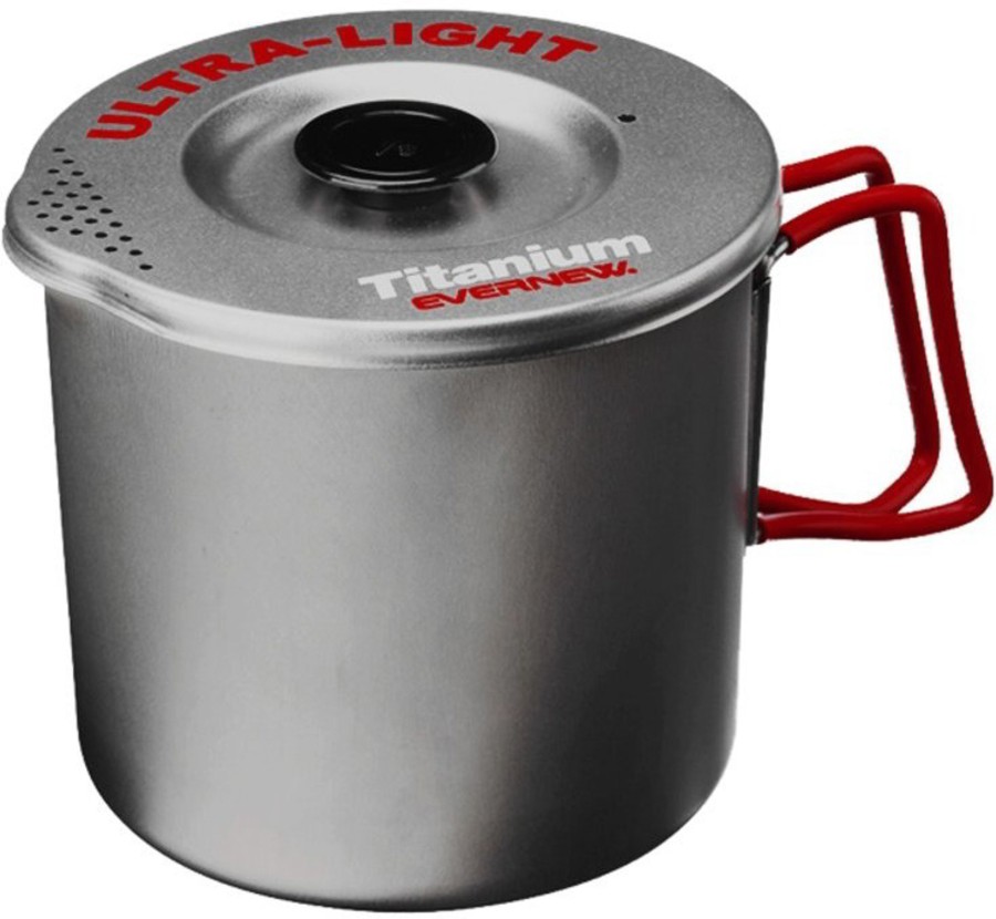 Camping Evernew Pots & Pans | Evernew Titanium Pasta Pot - Medium Silver