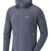 Clothing Rab Fleece & Mid Layer | Rab Mens Power Stretch Pro Jacket - Beluga Grey