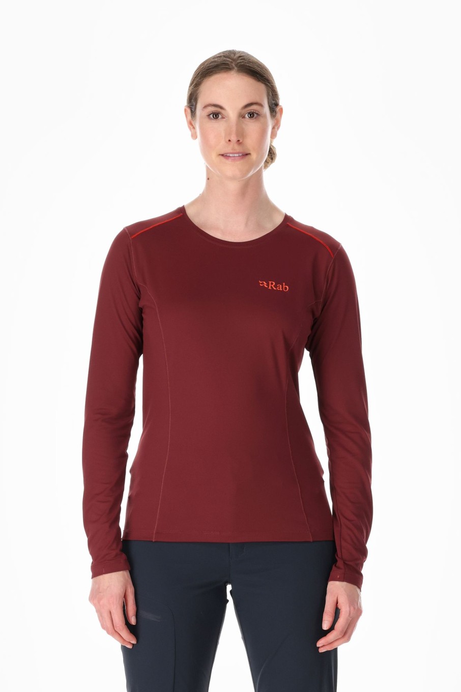 Clothing Rab T Shirts & Base Layers | Rab Womens Force Long Sleeved Tee - Deep Heather Purple