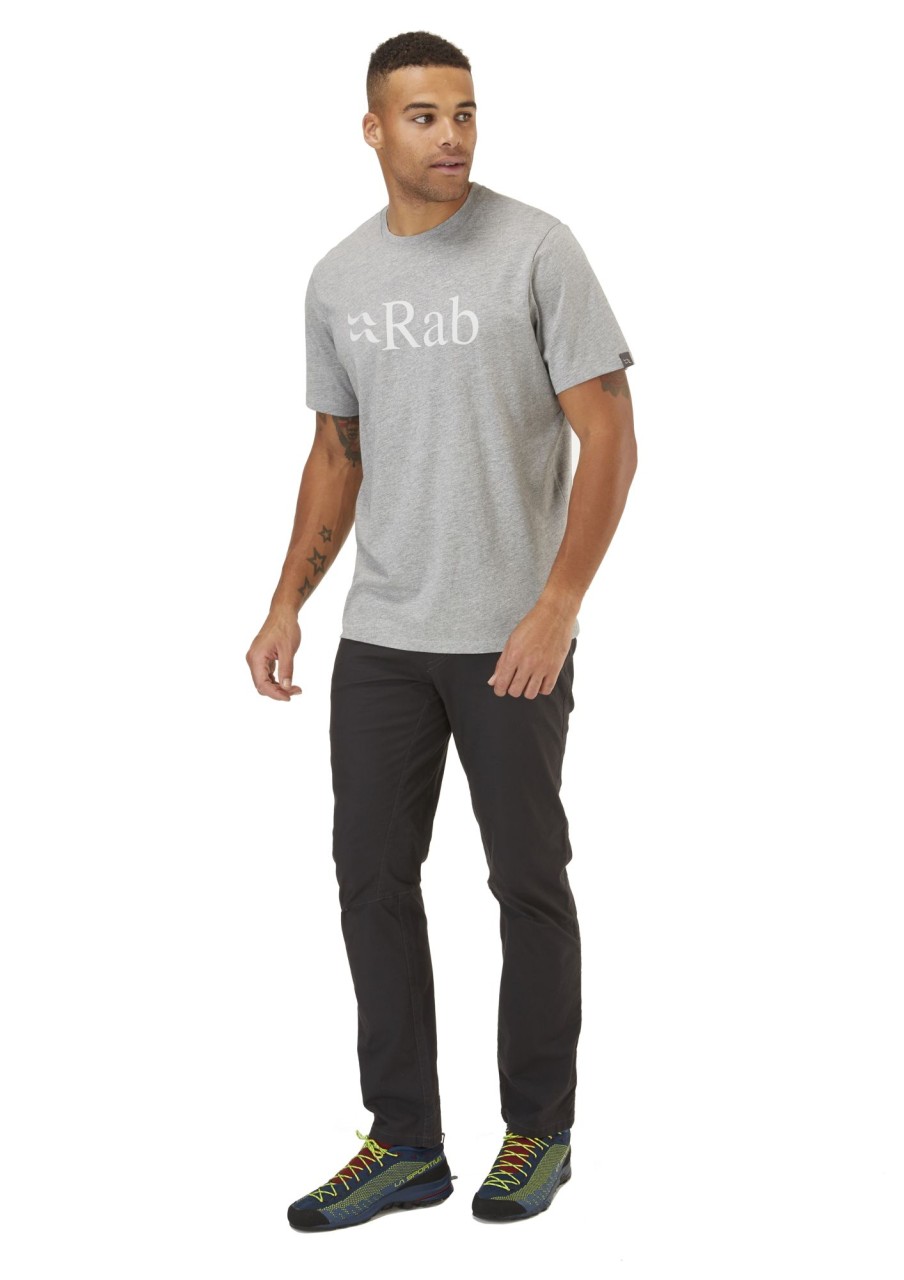 Clothing Rab T Shirts & Base Layers | Rab Mens Stance Logo Tee Marl Grey