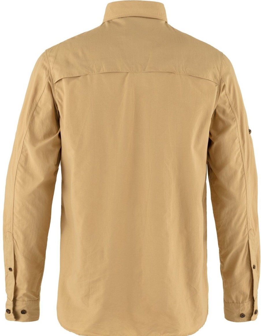 Clothing Fjallraven Shirts | Fjallraven Mens Abisko Hike Long Sleeved Shirt - Dune Beige Brown