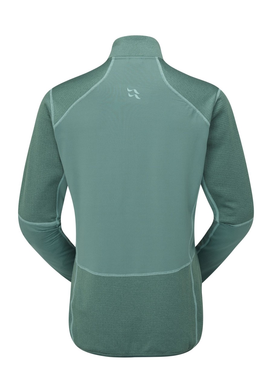 Clothing Rab Fleece & Mid Layer | Rab Womens Ascendor Pull-On - Eucalyptus Green