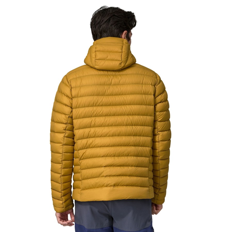 Clothing Patagonia Insulated Jackets | Patagonia Mens Down Sweater Hoody - Cosmic Gold Yellow