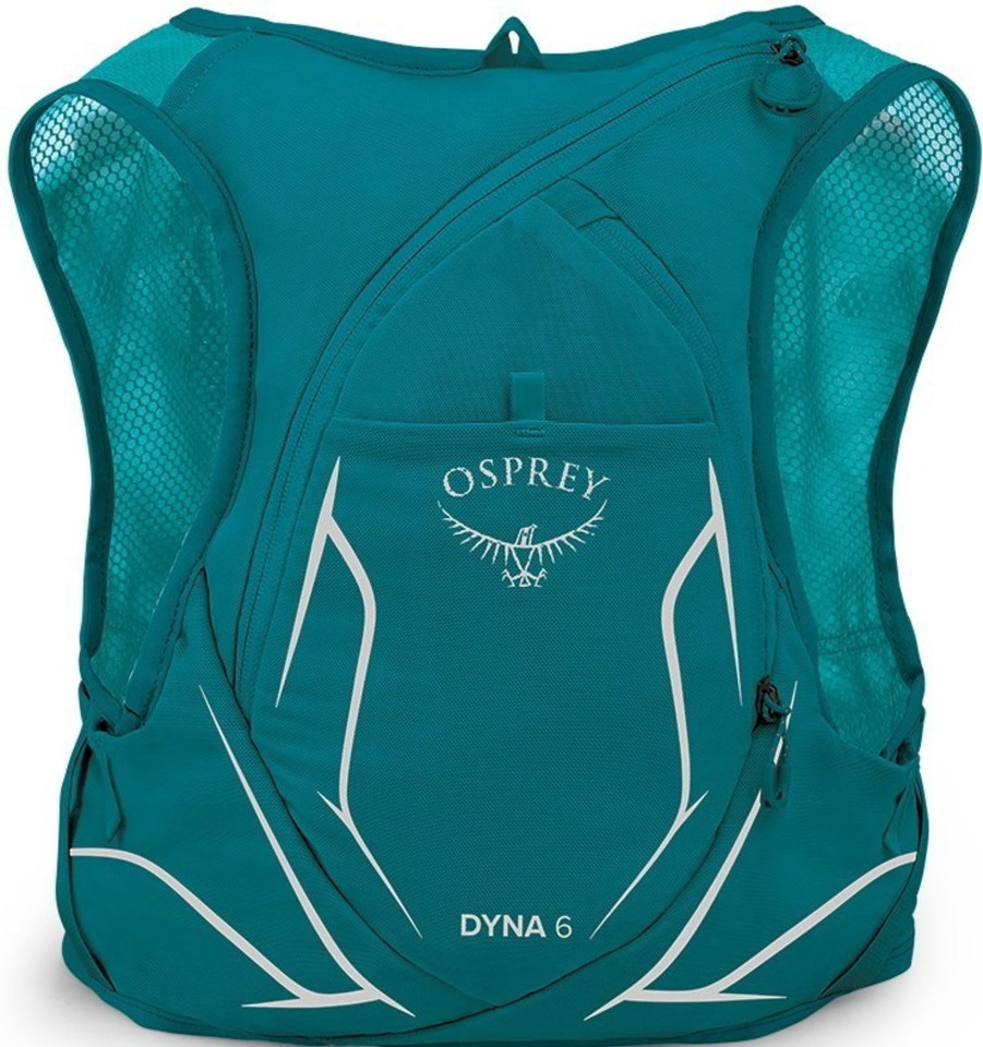 Rucksacks Osprey Fast & Light Rucksacks And Vests | Osprey Womens Dyna 6 With Flasks - Verdigris Green