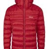 Clothing Rab Insulated Jackets | Rab Mens Electron Pro Jacket - Ascent Red