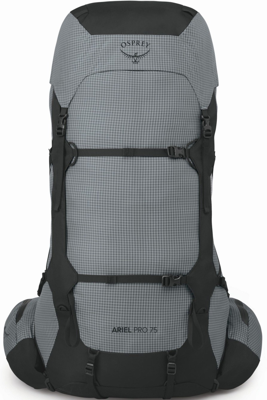 Rucksacks Osprey Backpacking Packs | Osprey Womens Ariel Pro 75 Rucksack - Silver Lining Grey