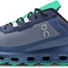 Footwear On Running Shoes | On Mens Cloudvista Waterproof Running Shoes - Metal-Denim Blue