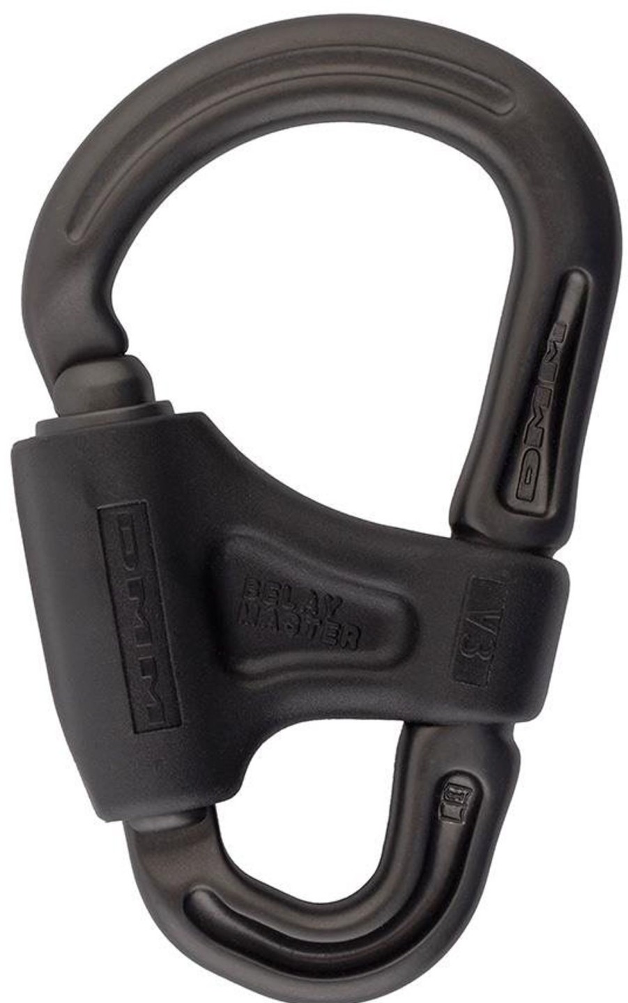 Equipment DMM Carabiners & Quickdraws | Dmm Belay Master Carabiner - Matt Grey Black