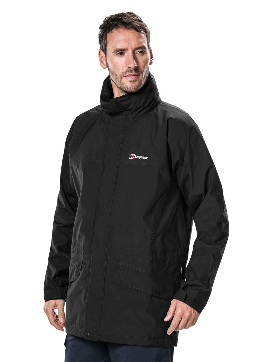 Clothing Berghaus Waterproof Jackets | Berghaus Mens Cornice Jacket Ia - Jet Black