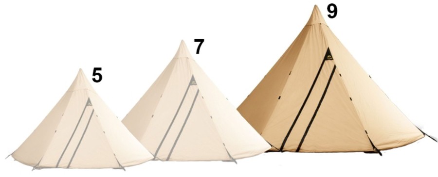 Camping Tentipi Tipi'S & Bell Tents | Tentipi Onyx 9 Cp Brown