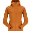 Clothing Rab Fleece & Mid Layer | Rab Womens Ascendor Summit Hoody - Marmalade Orange