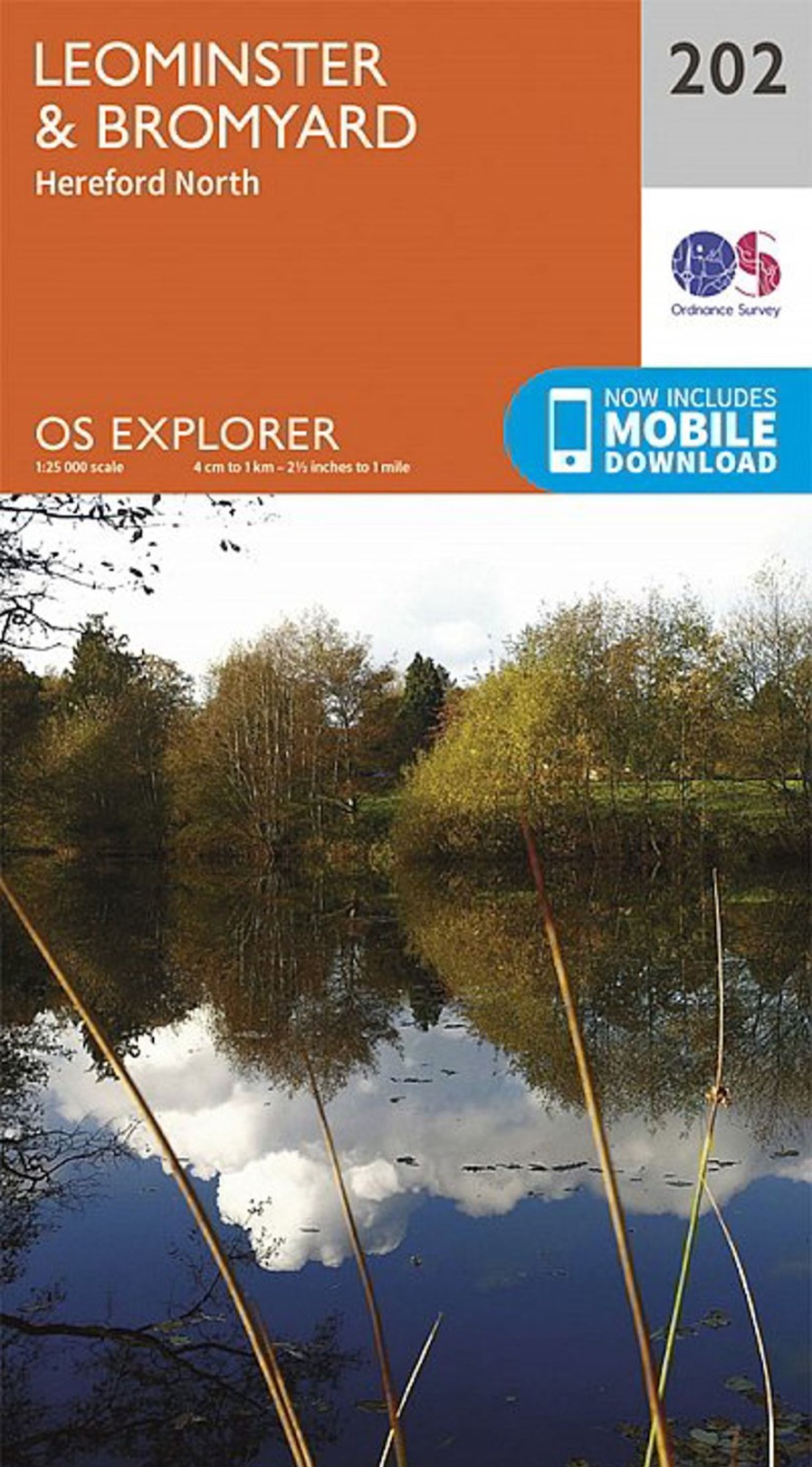 Equipment Ordnance Survey Maps And Books | Os Explorer Map 202 - Leominster And Bromyard Orange