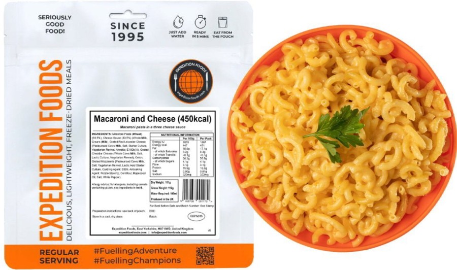 Equipment Expedition Foods Lunch/ Dinner | Expedition Foods Macaroni And Cheese - 450Kcal White