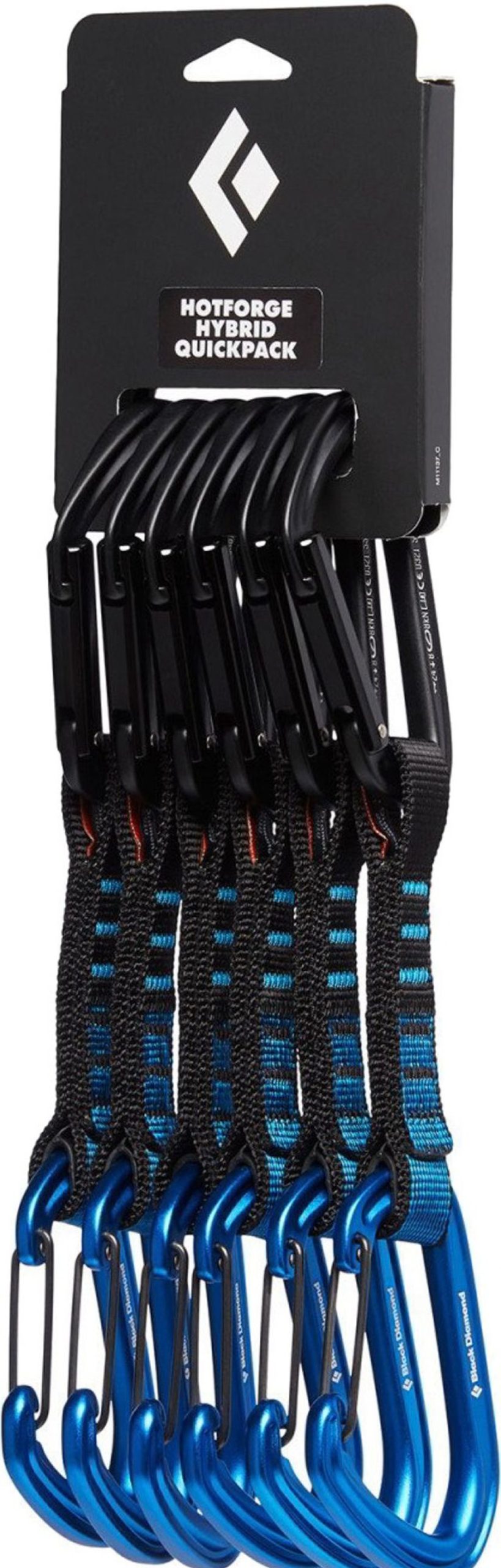 Equipment Black Diamond Carabiners & Quickdraws | Black Diamond Hotforge Hybrid Quickpack - 12Cm Blue