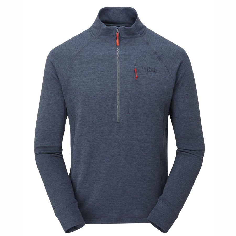 Clothing Rab Fleece & Mid Layer | Rab Mens Nexus Pull-On - Steel Grey