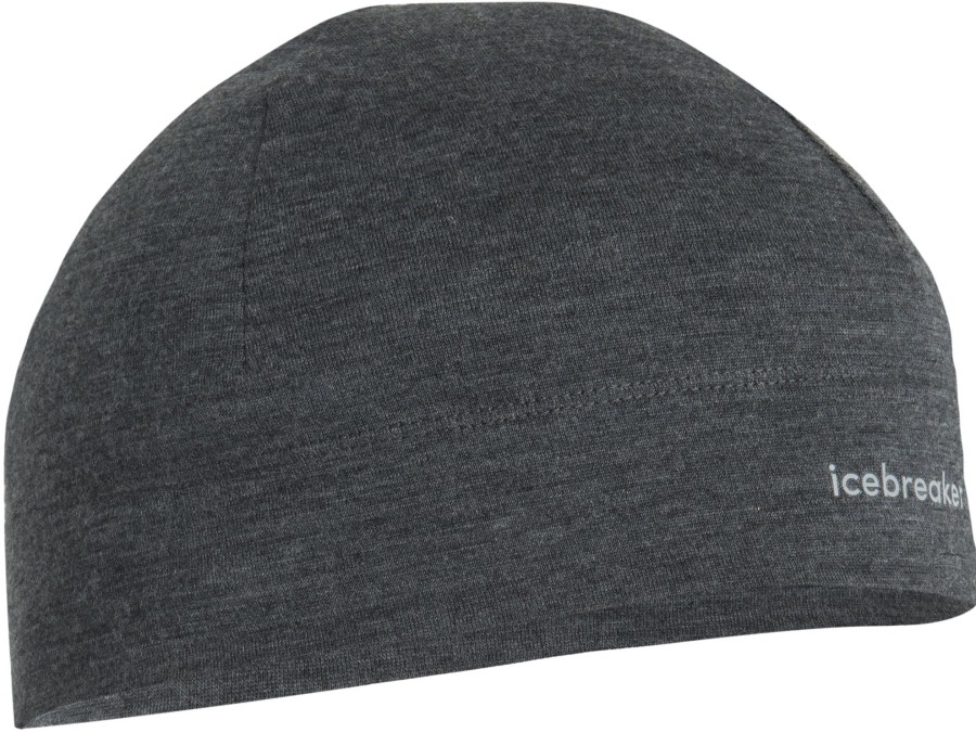 Clothing Icebreaker Hats | Icebreaker Merino 200 Oasis Beanie - Jet Heather Grey