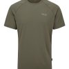 Clothing Rab T Shirts & Base Layers | Rab Mens Sonic Short Sleeved Tee - Light Khaki Green