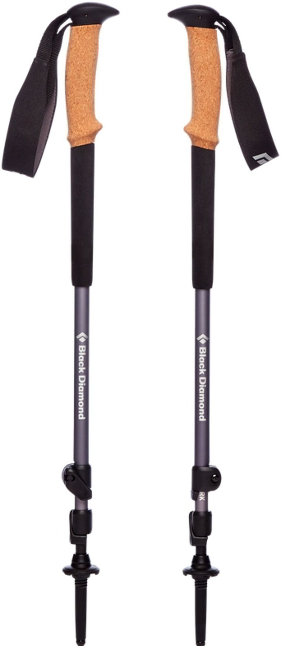 Equipment Black Diamond Walking Poles | Black Diamond Trail Cork Trekking Poles - Pair - Granite Grey