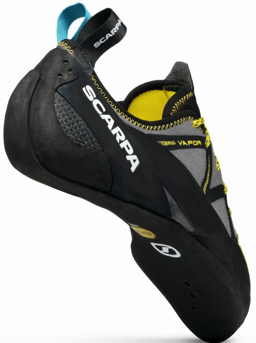 Equipment Scarpa Climbing Shoes | Scarpa Vapour Lace Climbing Shoes - Smoke-Yellow Grey