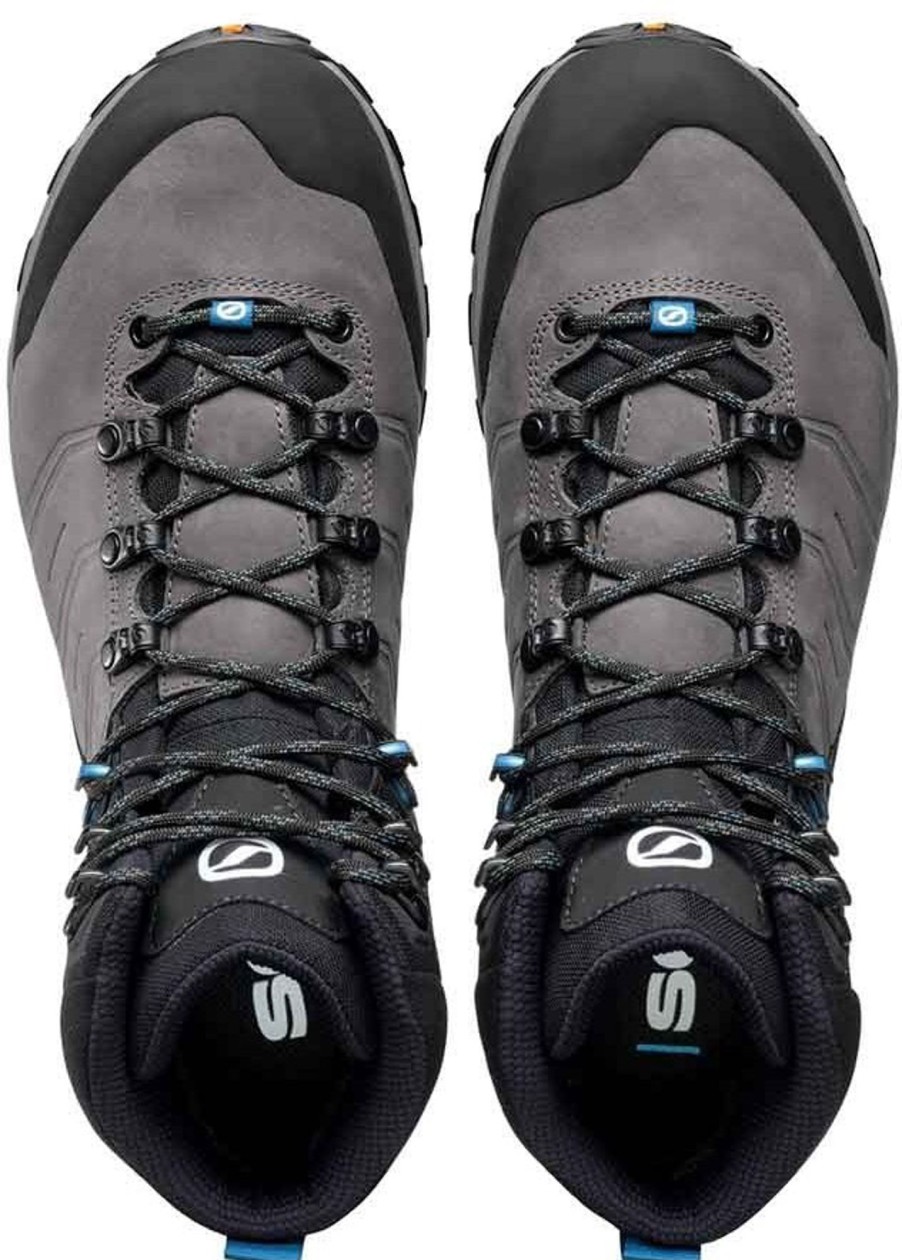 Footwear Scarpa Walking Boots | Scarpa Mens Rush Trk Pro Gtx Boots - Smoke-Lake Blue Grey