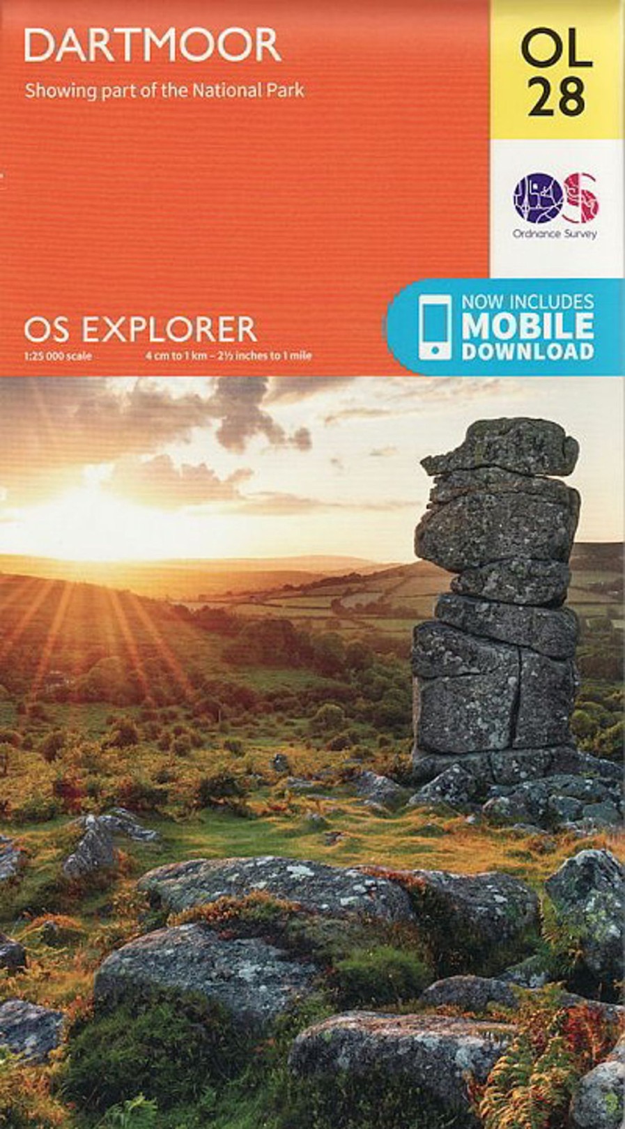 Equipment Ordnance Survey Maps And Books | Os Explorer Map Ol28 - Dartmoor Orange