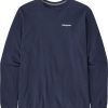 Clothing Patagonia T Shirts & Base Layers | Patagonia Mens Long Sleeved P-6 Logo Responsibili-Tee - Classic Navy Blue