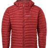 Clothing Rab Insulated Jackets | Rab Mens Cirrus Alpine Jacket - Ascent Red