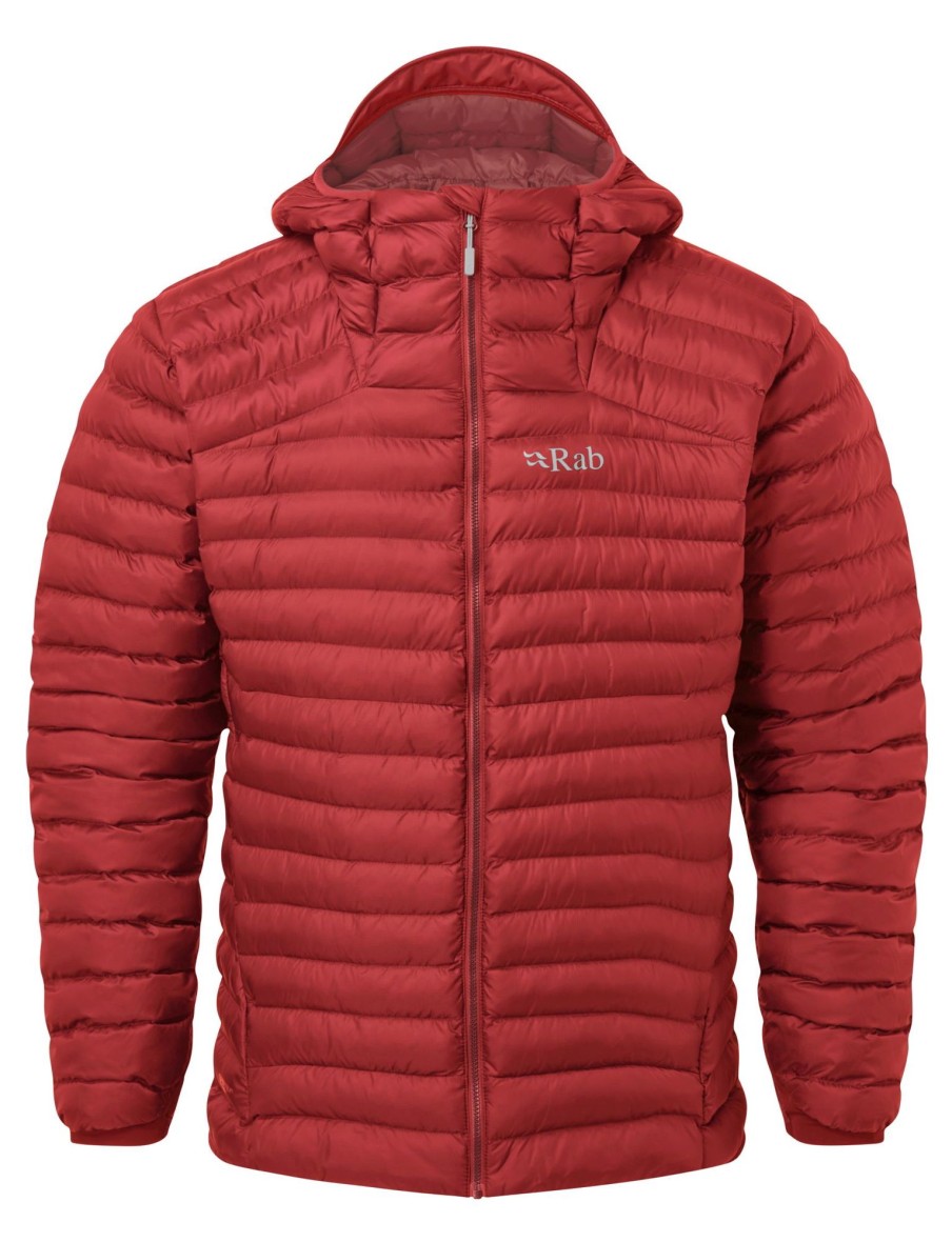 Clothing Rab Insulated Jackets | Rab Mens Cirrus Alpine Jacket - Ascent Red