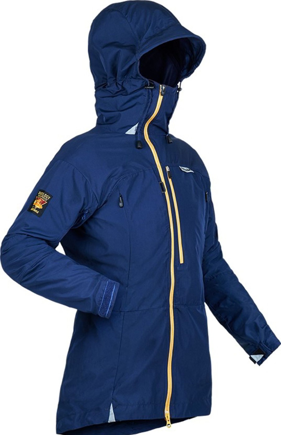 Clothing Paramo Windshirts | Paramo Womens Ventura Windproof Jacket - Midnight-Gold Zip Blue