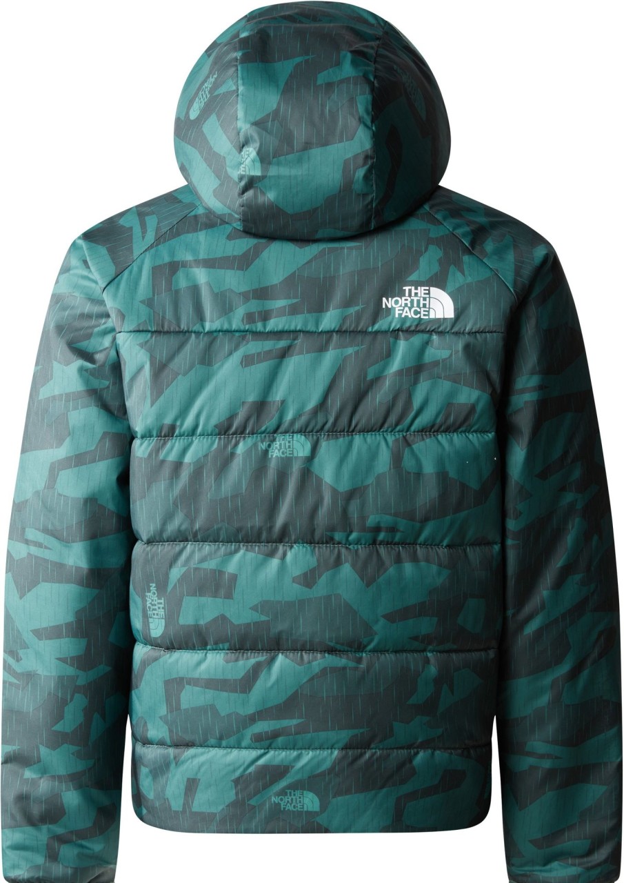 Clothing The North Face Jackets & Vests | The North Face Boys Reversible Perrito Jacket - Dark Sage Rain Camo Print