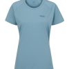 Clothing Rab T Shirts & Base Layers | Rab Womens Sonic Short Sleeved Tee - Citadel Blue