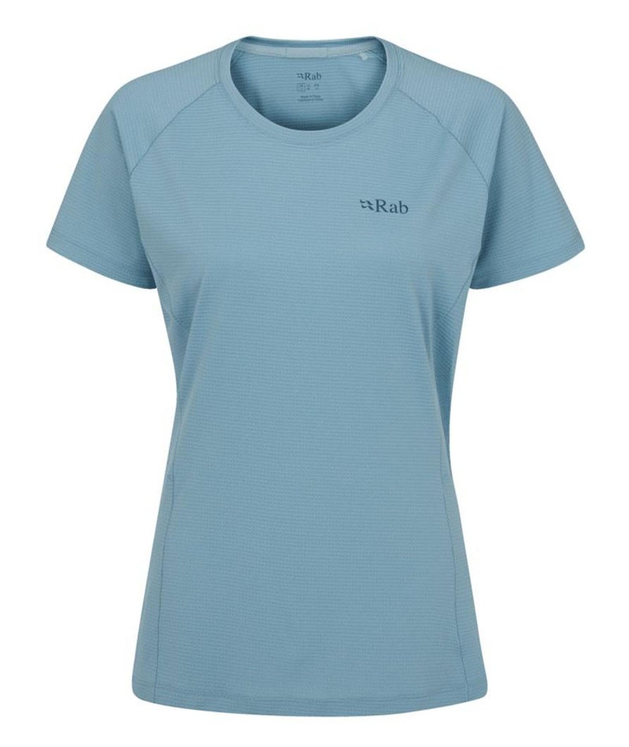 Clothing Rab T Shirts & Base Layers | Rab Womens Sonic Short Sleeved Tee - Citadel Blue