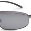 Clothing Bloc Eyewear Eyewear | Bloc Square Sunglasses - Gun Metal-Polarised Grey Silver