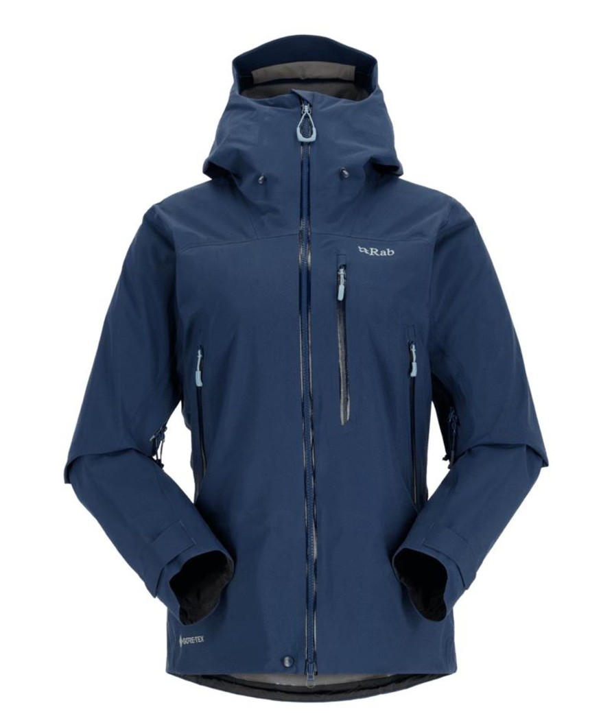 Clothing Rab Waterproof Jackets | Rab Womens Zanskar Gtx Jacket - Deep Ink Blue