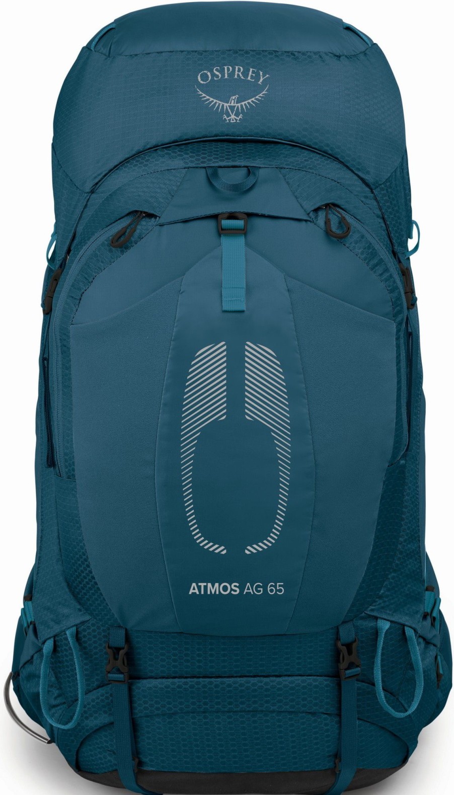 Rucksacks Osprey Backpacking Packs | Osprey Atmos Ag 65 Rucksack - Venturi Blue