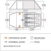 Camping Vango Backpacking & Lightweight Tents | Vango Scafell 300 Plus Tent Green
