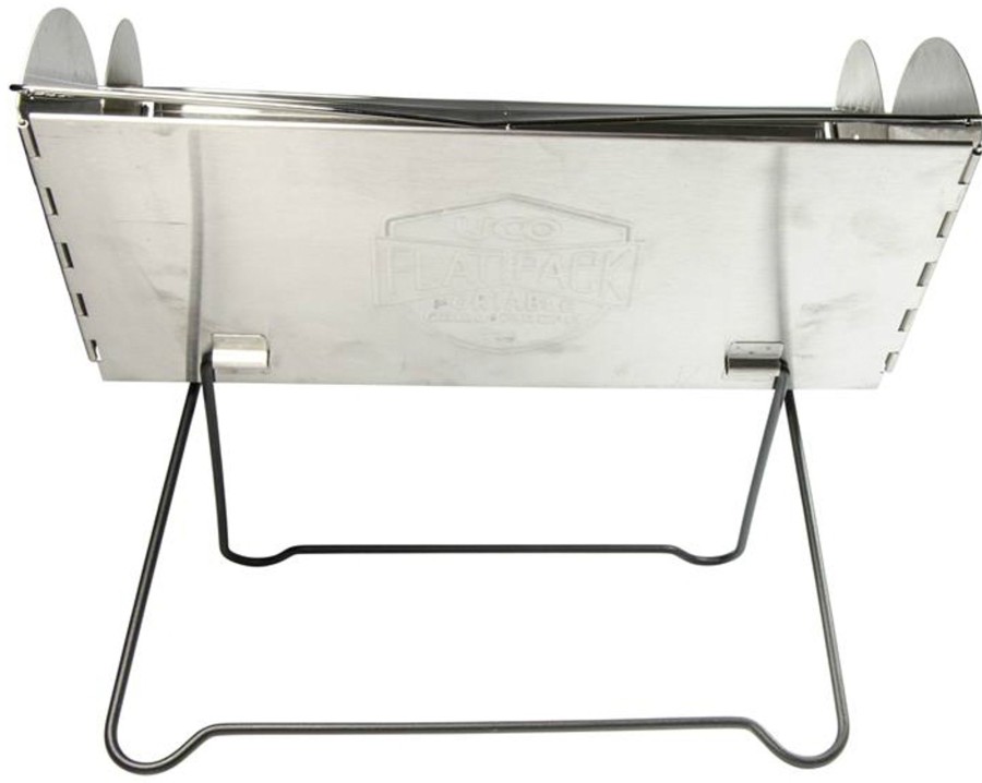 Camping UCO Family & Group Stoves | Uco Medium Flatpack Grill And Firepit Silver