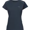 Clothing Rab T Shirts & Base Layers | Rab Womens Force Short Sleeved Tee - Tempest Blue