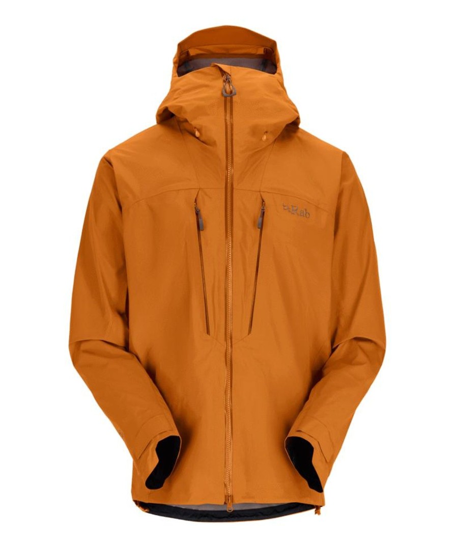 Clothing Rab Waterproof Jackets | Rab Mens Latok Alpine Gtx Jacket - Marmalade Orange