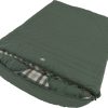 Camping Outwell Family & Leisure Sleeping Bags | Outwell Camper Lux Double Sleeping Bag Green