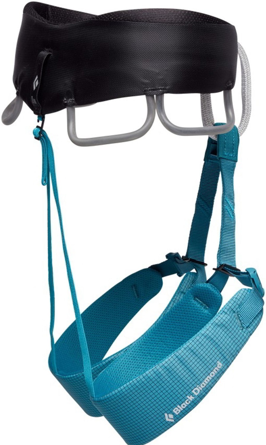 Equipment Black Diamond Harnesses | Black Diamond Womens Momentum Harness - Aqua Verde Blue